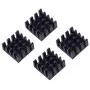 Mudder 8 Piece Black Aluminum Heatsink Cooler Cooling Kit for Raspberry Pi 3, Pi 2, Pi Model B+ Mudder 8 Piece Black Aluminum Heatsink Cooler Cooling Kit for Raspberry Pi 3, Pi 2, Pi Model B+