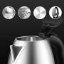 Dezin Electric Kettle Upgraded, 2L Stainless Steel Cordless Tea Kettle, Fast Boil Water Warmer with Auto Shut Off and Boil Dry Protection Tech for Coffee, Tea, Beverages