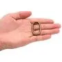 BIKICOCO 1-1/4 Metal Oval Ring Buckle Loops Non Welded for Leather Purse Bags Handbag Straps, Bronze - Pack of 10