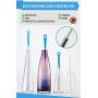 Bottle Brush Cleaner 5 Pack - Long Water Bottle and Straw Cleaning Brush - Kitchen Wire Scrub Set for Washing, Wine Decanter, Baby, Kombucha, Pipes, Hydro Flask Tumbler, Sinks, Beer Brewing Supplies