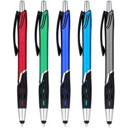 Stylus Pens - 2 in 1 Touch Screen & Writing Pen, Sensitive Stylus Tip - for Your iPad, iPhone, Kindle, Nook, Samsung Galaxy & More - Assorted Colors, 5 Pack