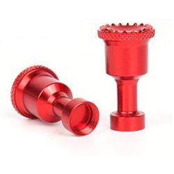 Tineer Remote Controller Parts, 1 Pair CNC Aluminum Transmitter Joystick Thumb Stick Non-Slip Rocker for DJI Mavic Air Drone (Red)