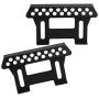 Tbest 2Pcs RC Side Pedal, Side Metal Pedal Plate Step Sliders Climber Car Parts Compatible with Axial SCX10 1/10 RC Tracked Vehicle (Black)