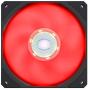 Cooler Master SickleFlow 120 Red LED Case & Cooling Fan - Translucent Air Balance Blades, 62 CFM, 2.5 mmH2O, 8 to 27 dBA - Red LED