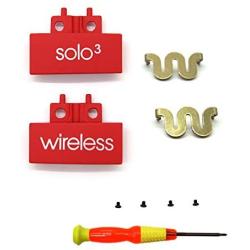 Replacement Headband Hinge Clip Cover + Pin Repair Parts Kits Set Accessories Compatible with Solo3 Wireless Solo2 Wireless Over-Ear Headphones (Red)