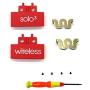 Replacement Headband Hinge Clip Cover + Pin Repair Parts Kits Set Accessories Compatible with Solo3 Wireless Solo2 Wireless Over-Ear Headphones (Red)