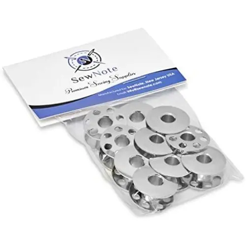 SewNote Metal Bobbins Made to Fit Elna Sewing Machines 20 Pack SewNote Metal Bobbins Made to Fit Elna Sewing Machines 20 Pack