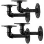 king do way Shelf Brackets Shelving Bracket L Industrial Black Pipe Bracket for Farmhouse Heavy Duty Iron Metal Rustic Pipe Shelf Brackets for Floating Shelves DIY Shelf Black Hardware Included (1.57) king do way Shelf Brackets Shelving Bracket L Industrial Black Pipe Bracket for Farmhouse Heavy Duty Iron Metal Rustic Pipe Shelf Brackets for Floating Shelves DIY Shelf Black Hardware Included (1.57)