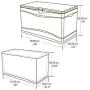 Lifetime 60059 Black Bottom & Desert (Tan) Sides and Lid Outdoor Storage Box-80 Gal, 80 Gallon, Desert Sand Lifetime 60059 Black Bottom & Desert (Tan) Sides and Lid Outdoor Storage Box-80 Gal, 80 Gallon, Desert Sand