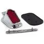 HTTMT XH3118B-A- Motorcycle Chrome Red Metal Tombstone Brake Tail Light Signal Compatible with Motorcycle Bike HTTMT XH3118B-A- Motorcycle Chrome Red Metal Tombstone Brake Tail Light Signal Compatible with Motorcycle Bike