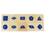 Danni Family Version Baby Shape Cognition Toy Montessori Wood Geometric Insets Set/10 Early Childhood Education Preschool Training Kids Toys