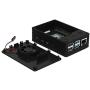 Raspberry Pi 4 ABS Case with Cooling Fan and Heat Sink (Black)