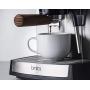 Brim 15 Bar Espresso Machine, Fast Heating Cappuccino, Americano, Latte and Espresso Maker, Milk Steamer and Frother, Removable Parts for Easy Cleaning, Stainless Steel/Wood Accents