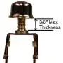 Creative Hobbies Lamp Shade Light Bulb Clip Adapter Clip on with Shade Attaching Finial Top, Gold Color Creative Hobbies Lamp Shade Light Bulb Clip Adapter Clip on with Shade Attaching Finial Top, Gold Color