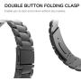 Fintie Bands Compatible with Samsung Galaxy Watch 3 45mm, Solid Stainless Steel Metal Bracelet Strap Replacement Wrist Band, Black