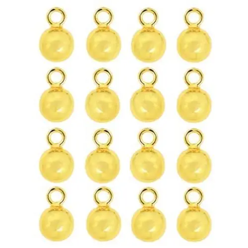 Bezelry 16 Pieces Gold Ball Metal Shank Buttons - 8mm - 5/16 inch (Light Gold) Bezelry 16 Pieces Gold Ball Metal Shank Buttons - 8mm - 5/16 inch (Light Gold)