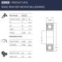 XiKe 4 Pcs 6203ZZ Double Metal Seal Bearings 17x40x12mm, Pre-Lubricated and Stable Performance and Cost Effective, Deep Groove Ball Bearings.