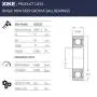 XiKe 4 Pcs 6203ZZ Double Metal Seal Bearings 17x40x12mm, Pre-Lubricated and Stable Performance and Cost Effective, Deep Groove Ball Bearings.