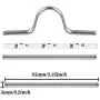 Flat Face Cover Aluminum Wire Face Cover Nose Bridge Strip, 85 mm Metal Flat Aluminum Bar Strip Trimming One-Side Sticky for Bridge Band Clip of Nose DIY Crafts Making Accessories (120 Pieces)