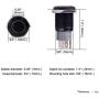 Ulincos Momentary Push Button Switch U16F1 1NO1NC Black Metal Shell with White LED Ring Suitable for 16mm 5/8'' Mounting Hole (White)