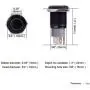 Ulincos Momentary Push Button Switch U16F1 1NO1NC Black Metal Shell with White LED Ring Suitable for 16mm 5/8'' Mounting Hole (White) Ulincos Momentary Push Button Switch U16F1 1NO1NC Black Metal Shell with White LED Ring Suitable for 16mm 5/8'' Mounting Hole (White)