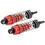 Vbest life 2 Pcs Shock Struts Damper, Metal Shock Struts Damper RC Spare Parts for 1/14 WLtoys 144001 RC Model(Red)