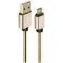 USB to Micro USB Cable Android Charger Cable Fast Charge,Short Micro USB Charging Cable 3FT Pack,USB Micro Cable Micro USB Charge Cable for Samsung Tablet/Galaxy,Kindle Charger Cord,LG,PS4-Silver Gold
