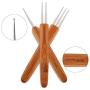 Sunshane 6 Pieces Dreadlock Crochet Hook 0.5mm 0.75 mm Needle Weaving Crochet, Include 1 Hook, 2 Hooks, 3 Hooks for Braid Craft
