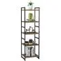 Homfa 5-Tier Corner Shelf, Free Standing Ladder Shaped Plant Flower Stand Rack Bathroom Storage Tower Industrial Style Utility Organizer Wood Look Accent Metal Frame Modern Furniture Home Office Homfa 5-Tier Corner Shelf, Free Standing Ladder Shaped Plant Flower Stand Rack Bathroom Storage Tower Industrial Style Utility Organizer Wood Look Accent Metal Frame Modern Furniture Home Office