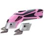 Pink Power Electric Fabric Scissors Box Cutter for Crafts, Sewing, Cardboard, Scrapbooking - Cordless Shears Cutting Tool