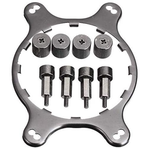 Mworld2 CPU Cooler Fan Bracket Heatsink Holder AM4 Mounting Bracket Kit, CPU Fan Bracket Stable Radiator Mount for Corsair Hydro Series H55 H60 H75 (Black)