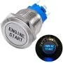 Taiss 12V 19mm Momentary Blue LED Illuminated Car Engine Start Push Button Switch 1NO 1NC 3/4'' Mounting Hole Silver Stainless Steel Metal Toggle Switch For Car Boat Part Modification TM19-Start -Bu Taiss 12V 19mm Momentary Blue LED Illuminated Car Engine Start Push Button Switch 1NO 1NC 3/4'' Mounting Hole Silver Stainless Steel Metal Toggle Switch For Car Boat Part Modification TM19-Start -Bu