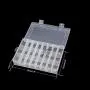 4PCS Clear White Plastic Organizer Box with Dividers 24 Grid Storage Containers Jewelry Storage Box with Dividers for Beads Earrings Necklaces Rings Metal Parts Accessories Screws Button Storage 4PCS Clear White Plastic Organizer Box with Dividers 24 Grid Storage Containers Jewelry Storage Box with Dividers for Beads Earrings Necklaces Rings Metal Parts Accessories Screws Button Storage