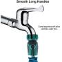 NSEN Hose Shut Off Valve,Hose Valve,Garden Hose Valve 3/4'',Outdoor Metal Water Hose Valve,Easy Grip,Smooth Long Handles(2 Pack)