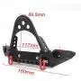 Joguly Metal Front Bumper with LED Lights for 1:10 RC Crawler Car Traxxas TRX-4 Defender Axial SCX10 Jeep & SCX10 II 900 (Black)