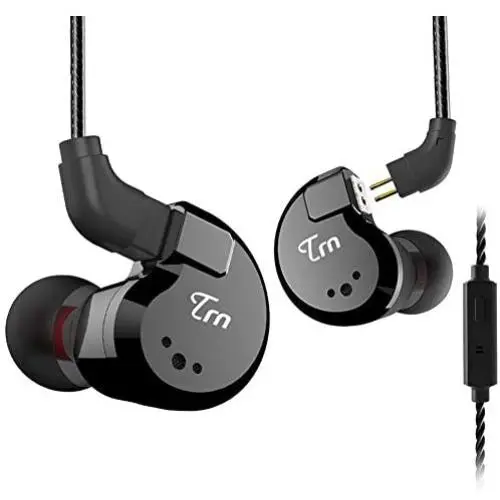 TRN V80 HiFi Earphone 2 Dynamic & 2 Balanced Armature Driver Stereo Bass IEM, Metal in Ear Headphone, Stage/Studio in Ear Monitor with Detachable 2 Pin Cable (Black with Mic) TRN V80 HiFi Earphone 2 Dynamic & 2 Balanced Armature Driver Stereo Bass IEM, Metal in Ear Headphone, Stage/Studio in Ear Monitor with Detachable 2 Pin Cable (Black with Mic)
