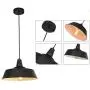KARMIQI Farmhouse Pendant Light Fixture, 13.78'' Black Metal Industrial Ceiling Hanging Pendant Lighting, Adjustable Rustic Hanging Barn Light for Kitchen Island, Dining Room, Restaurant, Coffee Bar KARMIQI Farmhouse Pendant Light Fixture, 13.78'' Black Metal Industrial Ceiling Hanging Pendant Lighting, Adjustable Rustic Hanging Barn Light for Kitchen Island, Dining Room, Restaurant, Coffee Bar