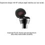 Wired Headphone Metal Earbuds by Amasing Noise Cancelling Stereo Heave Bass Earphones with Micphone Mic with Volume Control，in Ear Headphones Magnetic Design for iPhone 5 6 for Samsung M11 Black
