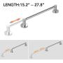 BESy Adjustable Single Towel Bar for Bathroom SUS304 Stainless Steel Towel Holder, Wall Mount with Screws Towel Bar Rod Hotel Style, Polished Chrome,15.2 to 27.8 Inch