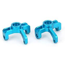 Vbest life Steering Hub Carrier (L/R),Aluminum Alloy Steering Hub Carrier Knuckle Left/Right Upgrade Parts Fits for Wltoys 1/14 144001 RC Car(Blue)