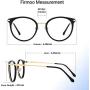 Firmoo Blue Light Blocking Glasses, Anti Eyestrain Anti Headache, Classic Round Computer Glasses for Contact Wearer