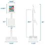 Mount-It! Anti-Theft iPad Floor Stand | Contact-Less iPad Floor Kiosk | Adjustable Locking iPad Floor Mount with Document Tray for iPad 9.7 (MI-3770W)