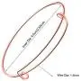 30 Pieces Expandable Bangle Bracelets Adjustable Wire Blank Bangles Metal Bracelets for DIY Jewelry Making (Rose Gold) 30 Pieces Expandable Bangle Bracelets Adjustable Wire Blank Bangles Metal Bracelets for DIY Jewelry Making (Rose Gold)