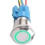 ESUPPORT 16mm 12V 3A Car Green Light Angel Eye Metal Push Button Switch Socket ESUPPORT 16mm 12V 3A Car Green Light Angel Eye Metal Push Button Switch Socket