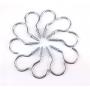 Yueton 50pcs Metal Screw-in Ceiling Hooks Cup Hooks (Nickel)