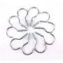 Yueton 50pcs Metal Screw-in Ceiling Hooks Cup Hooks (Nickel) Yueton 50pcs Metal Screw-in Ceiling Hooks Cup Hooks (Nickel)