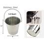 BIG PART Stainless Steel Grease Bucket with 12-Pack Drip Bucket Insert Replacement for Green Mountain Grills,Daniel Boone/Jim Bowie Choice and Prime Grill