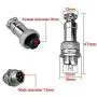 FULARR 9Pcs Premium GX12 Aviation Connector Plug Set, 5A 12MM Thread Male Female Metal Panel Aviation Wire Connector Kit, with Rubber Protector Cap and Phillips Screwdriver (4 Pin, 5 Pin, 6 Pin) FULARR 9Pcs Premium GX12 Aviation Connector Plug Set, 5A 12MM Thread Male Female Metal Panel Aviation Wire Connector Kit, with Rubber Protector Cap and Phillips Screwdriver (4 Pin, 5 Pin, 6 Pin)