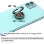 Unique Tourbillon Phone Ring Holder Stand, 360° Rotation Cradle Cell Phone Metal Finger Ring Grip Universal Kickstand for All Apple iPhone Samsung Galaxy Huawei Smartphone (Black)