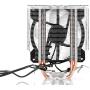 SHARKHAN APEX4 Black Air CPU Cooler 120mm PWM Fan with Parhelion RGB - 4-Heat Pipes (Direct Touch Heat Pipe System) - Supports Intel LGA775/115x/1366 and AMD AMX/FMX (Black)
